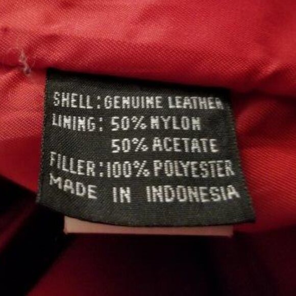 Tibor Vintage 1980s Red Leather Jacket with Hood - Picture 10 of 10